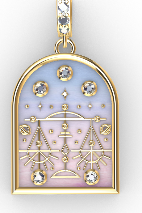 18k Gold & Diamond Zodiac Charms