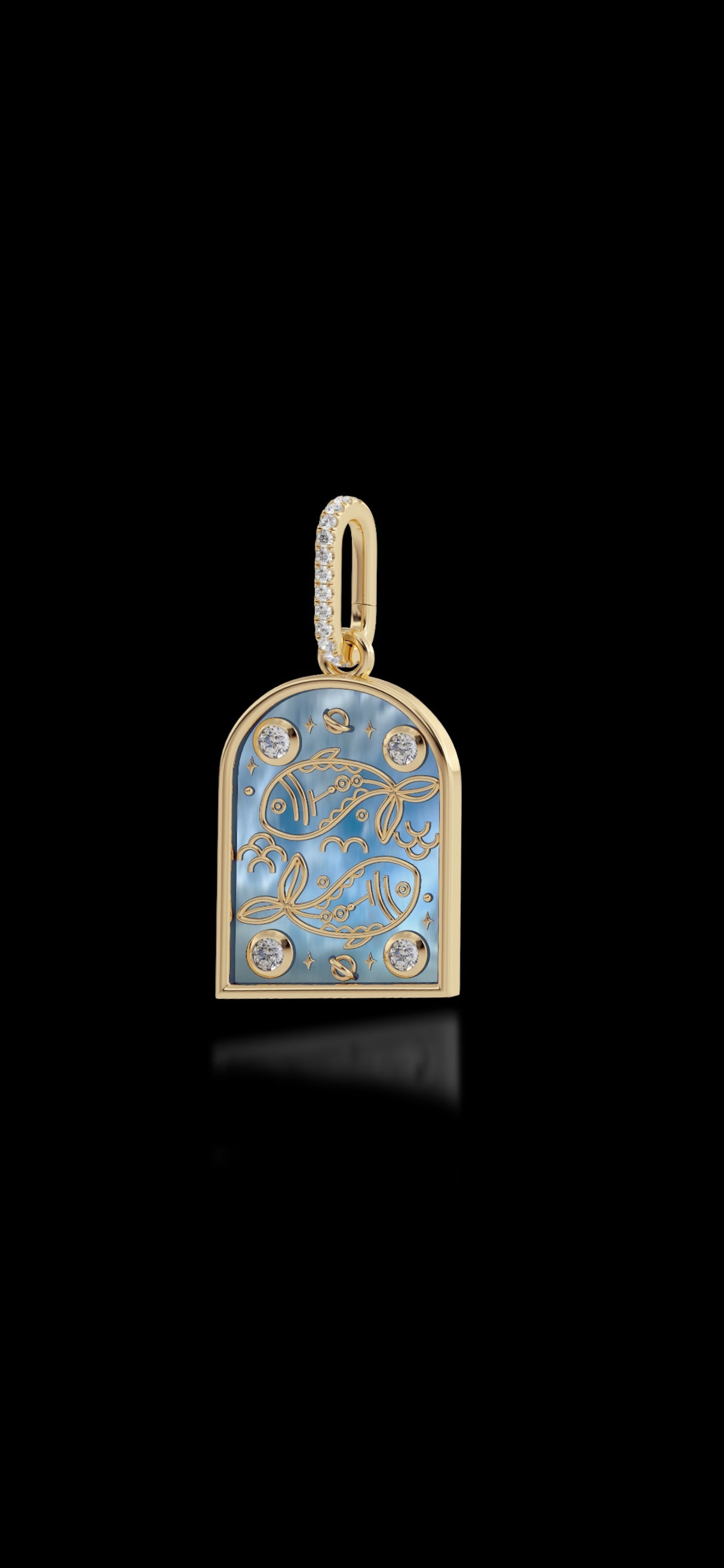 18k Gold & Diamond Zodiac Charms