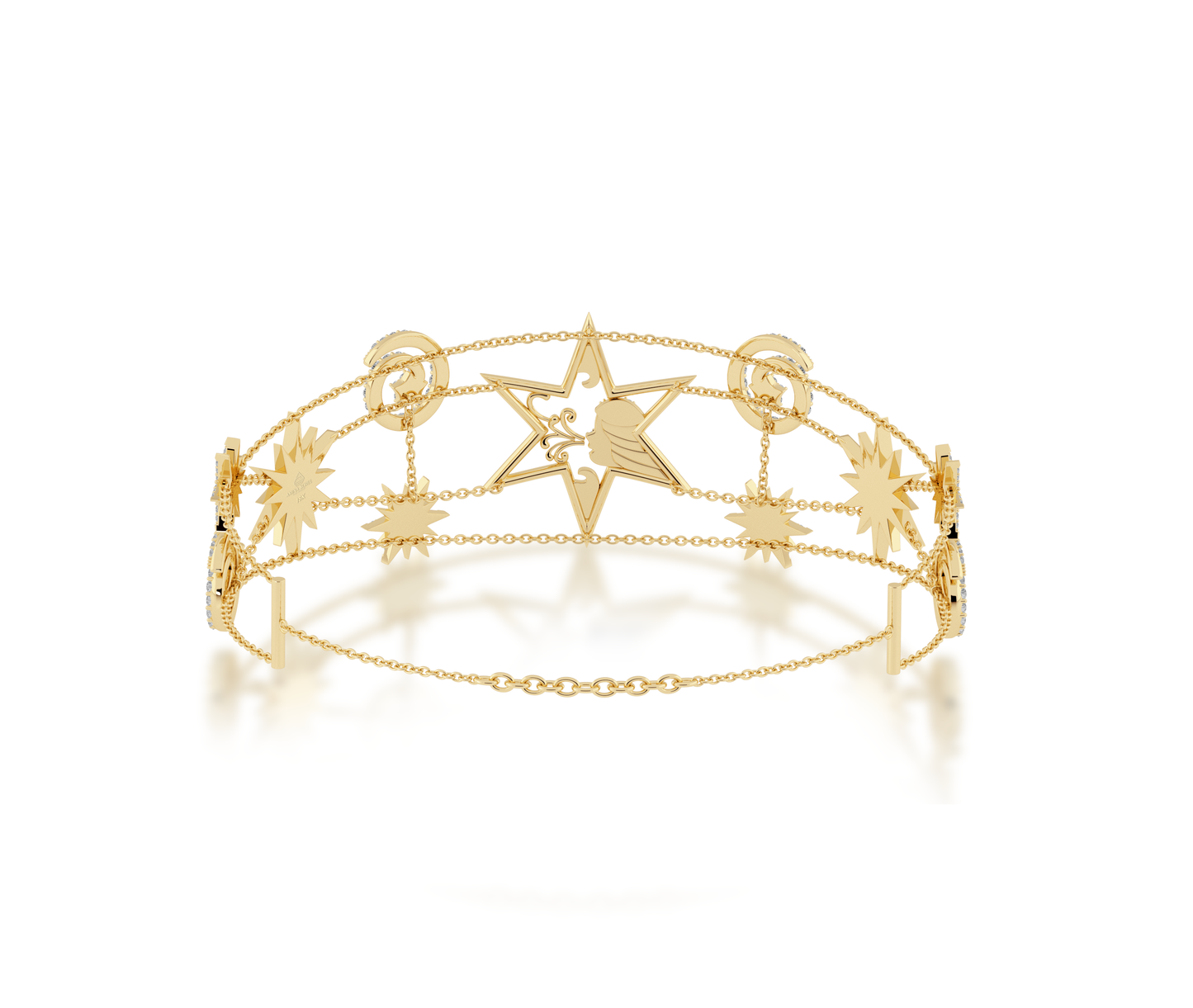 'Sweet Dreams' Mesh Chain & Diamond Choker