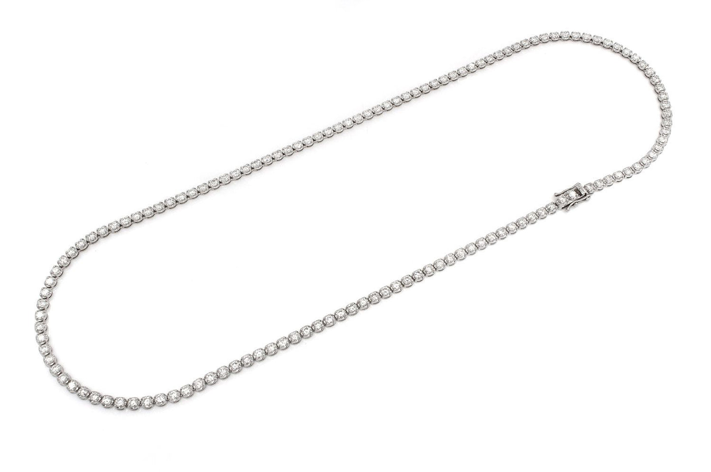 10pt Tennis Necklace 14k 14.28ctw