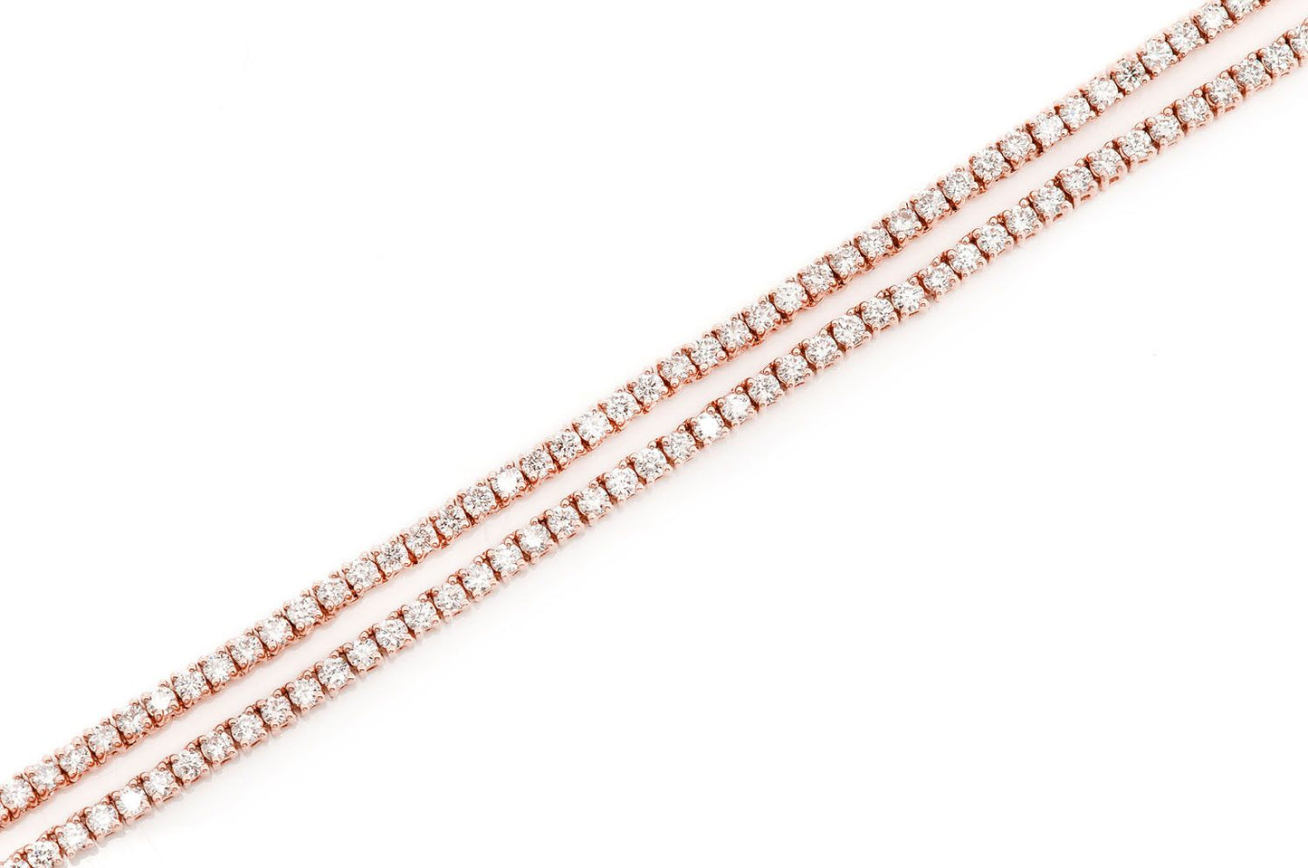 2pt Tennis Necklace 14k 5.50ctw