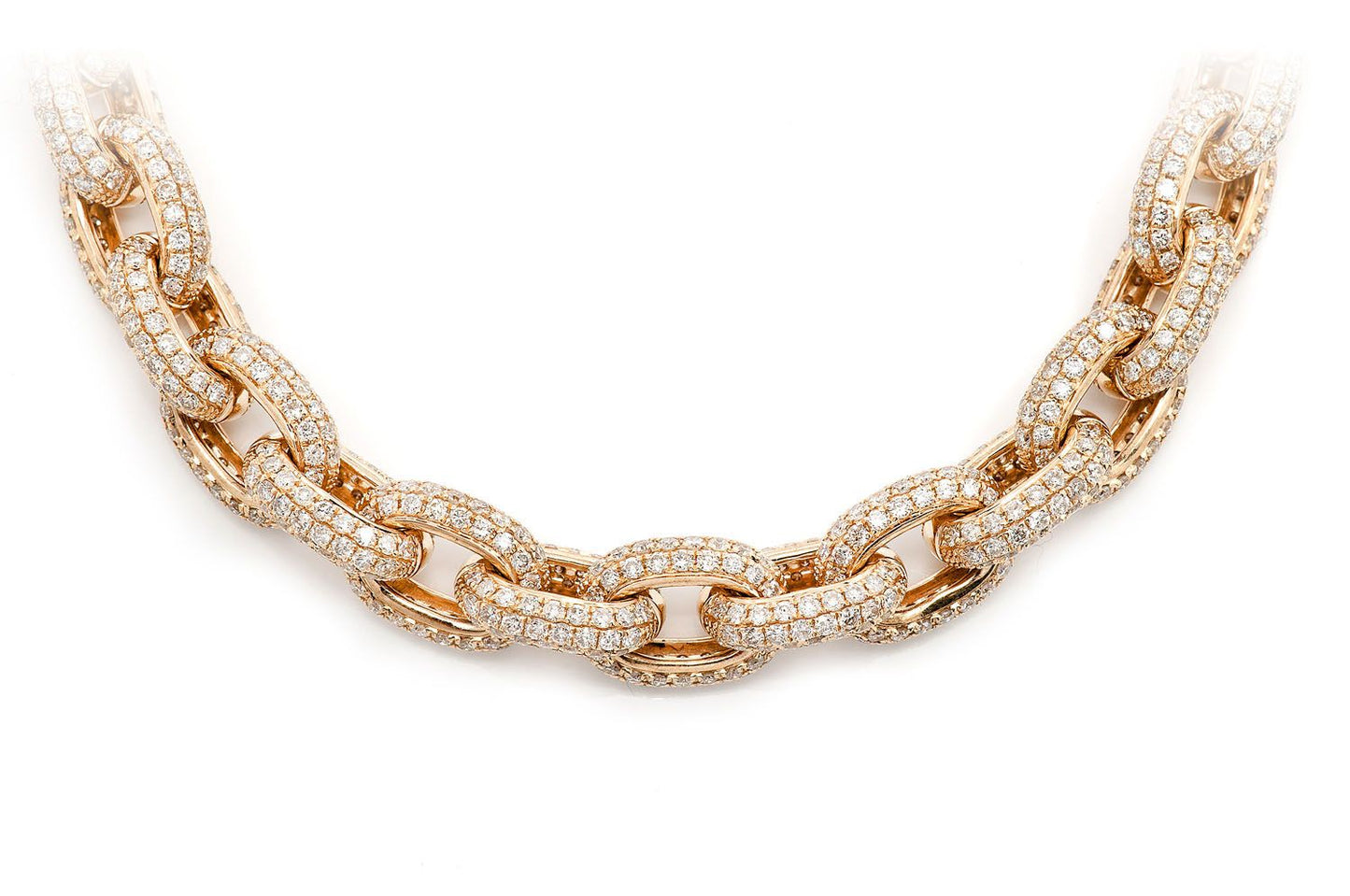Rolo Link Necklace 14k 38.20ctw