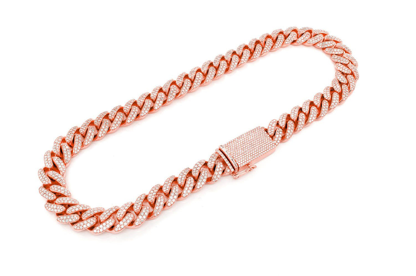 18mm Diamond Miami Cuban Necklace 14k 37.20ctw