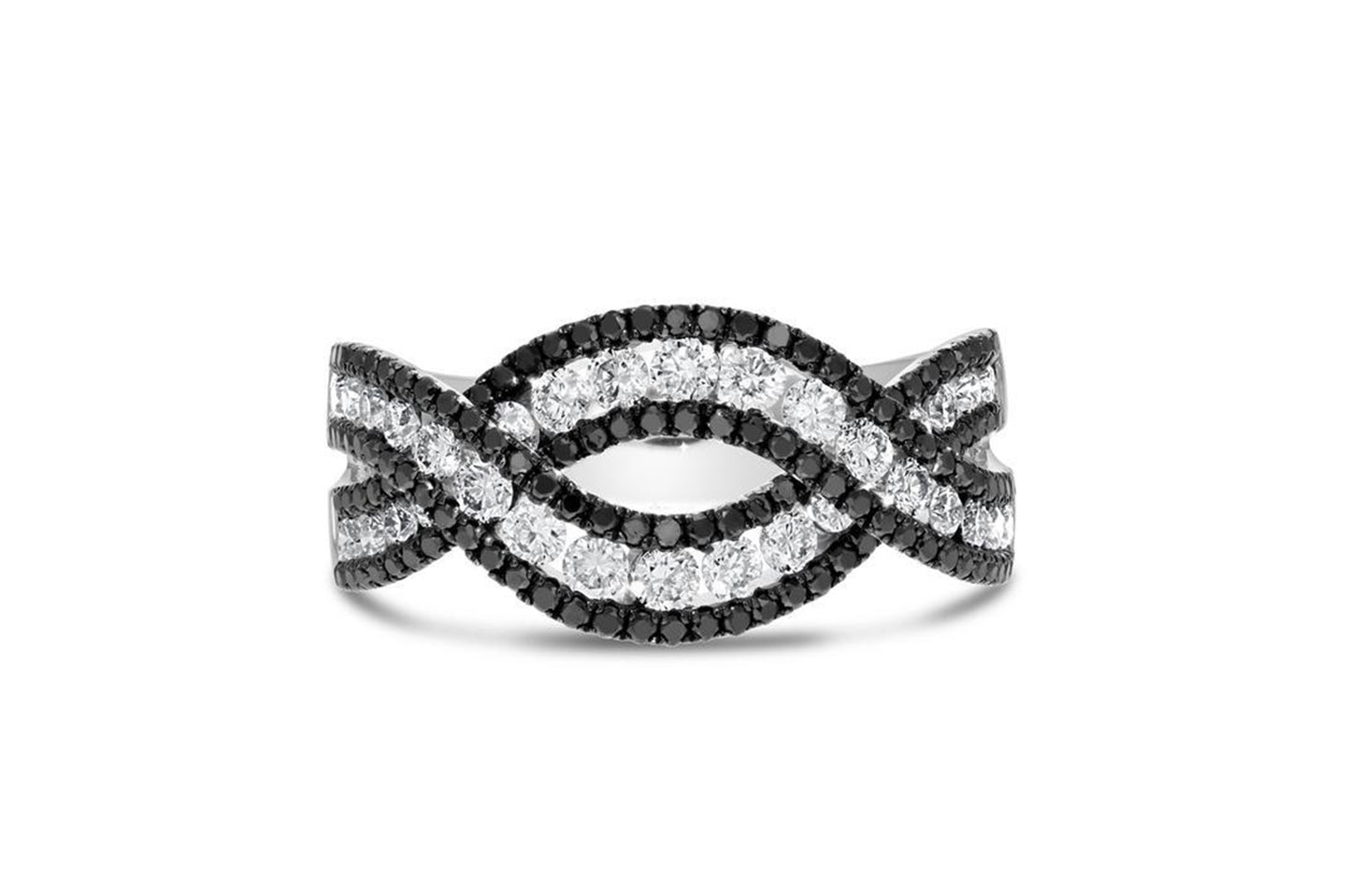 'Donna' 18K Two Tone Gold Diamond Ring, 1.56 Carats