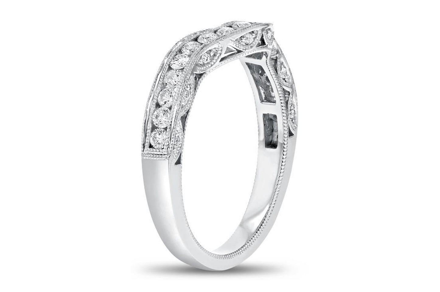 'Valerie' 18K White Gold  Ring, 0.63 Carats