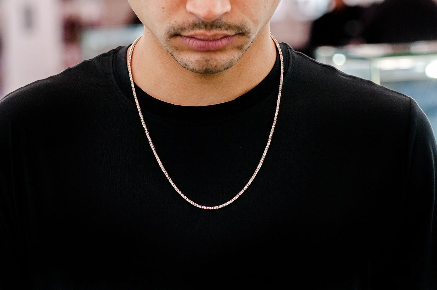 2pt Tennis Necklace 14k 5.50ctw