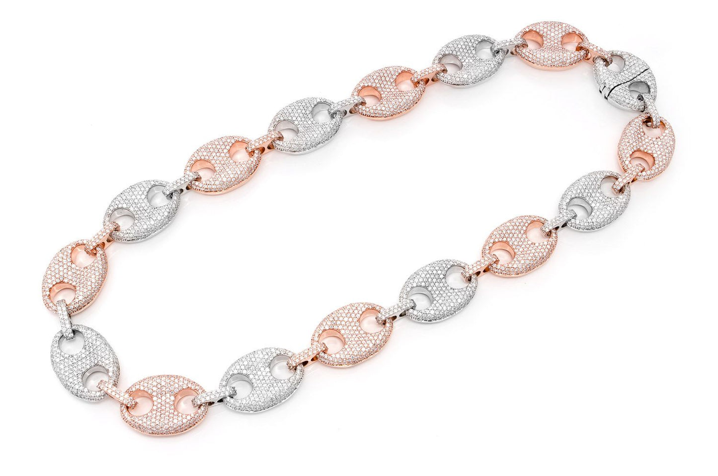 Mariner Link Necklace 14k 31.05ctw