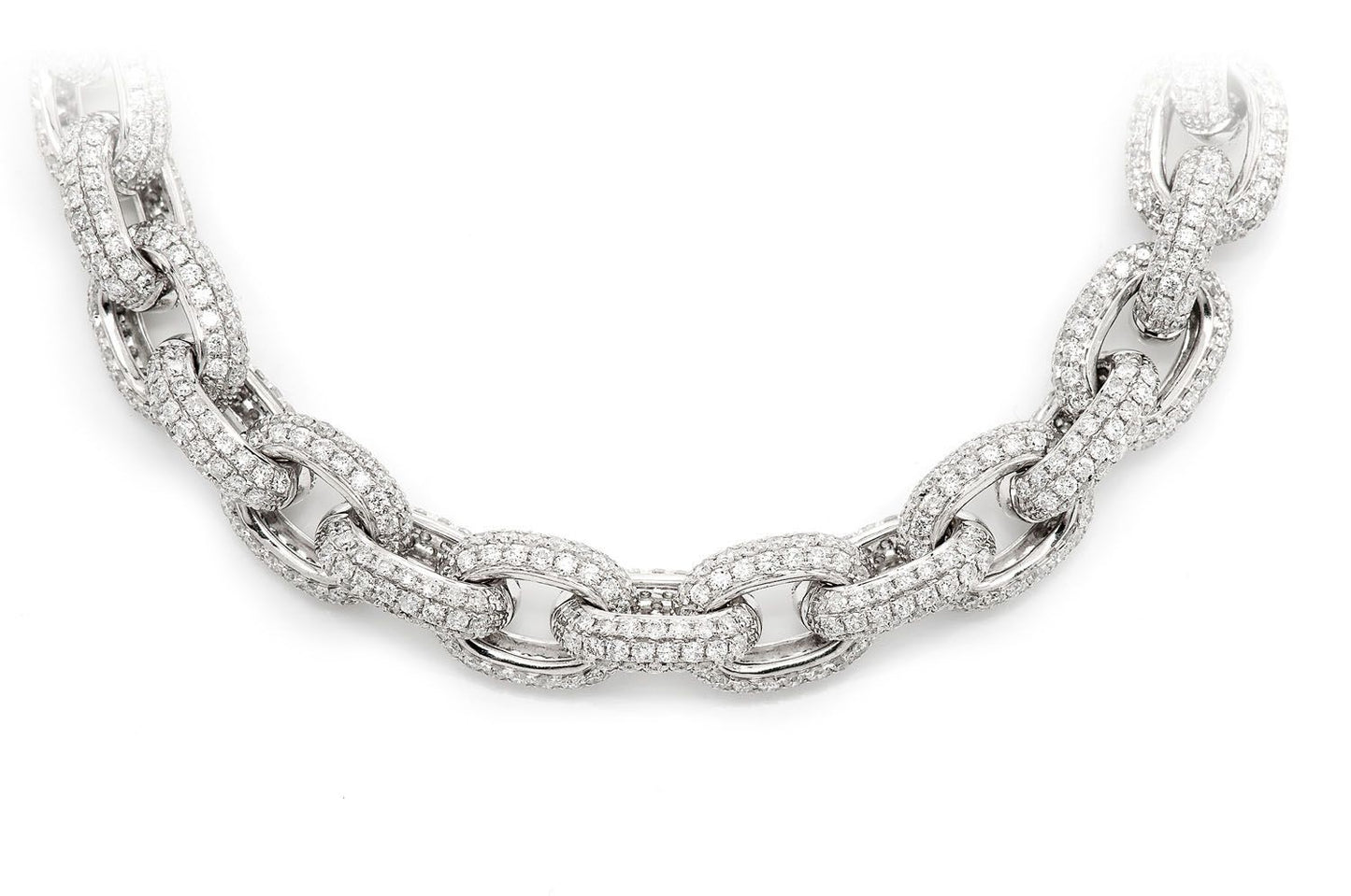 Rolo Link Necklace 14k 38.20ctw