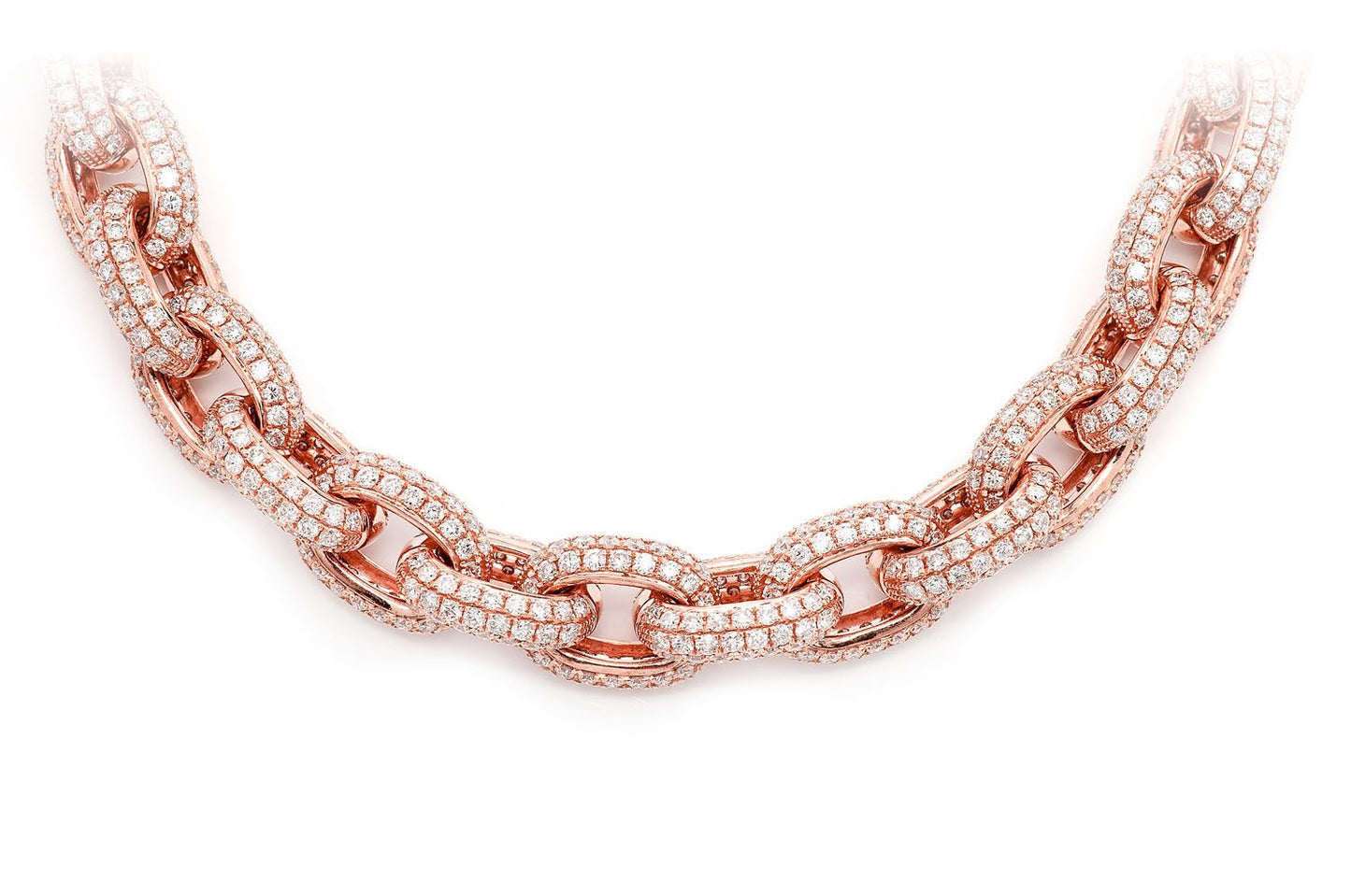 Rolo Link Necklace 14k 38.20ctw