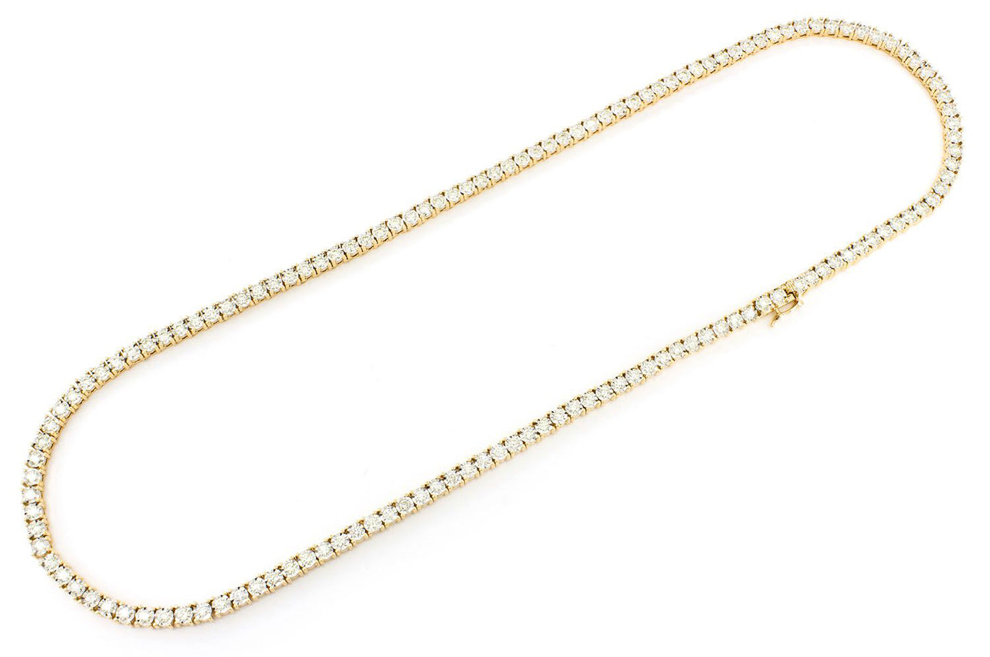 9pt Miracle Set Necklace 14k 13.15ctw