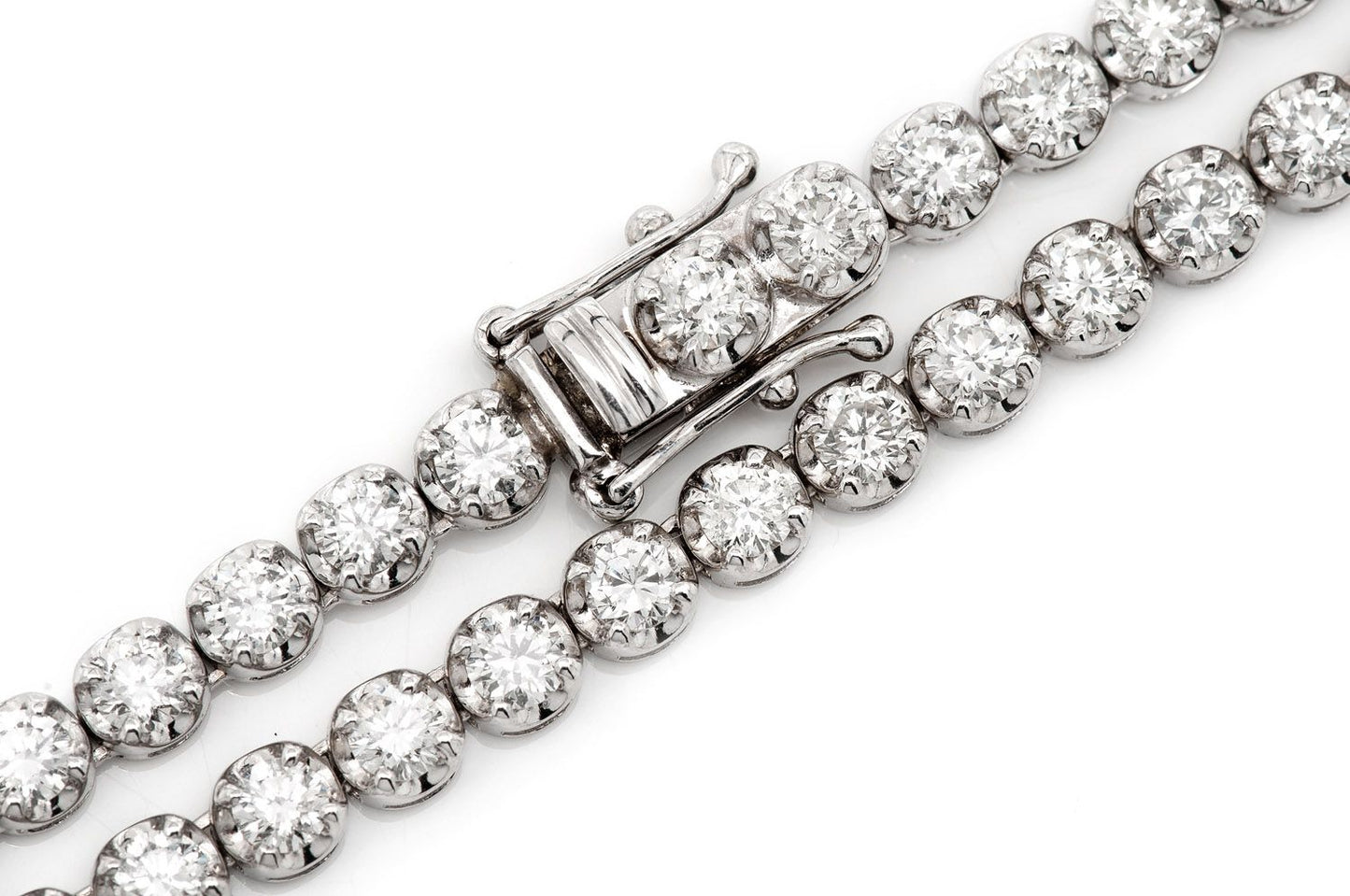 10pt Tennis Necklace 14k 14.28ctw