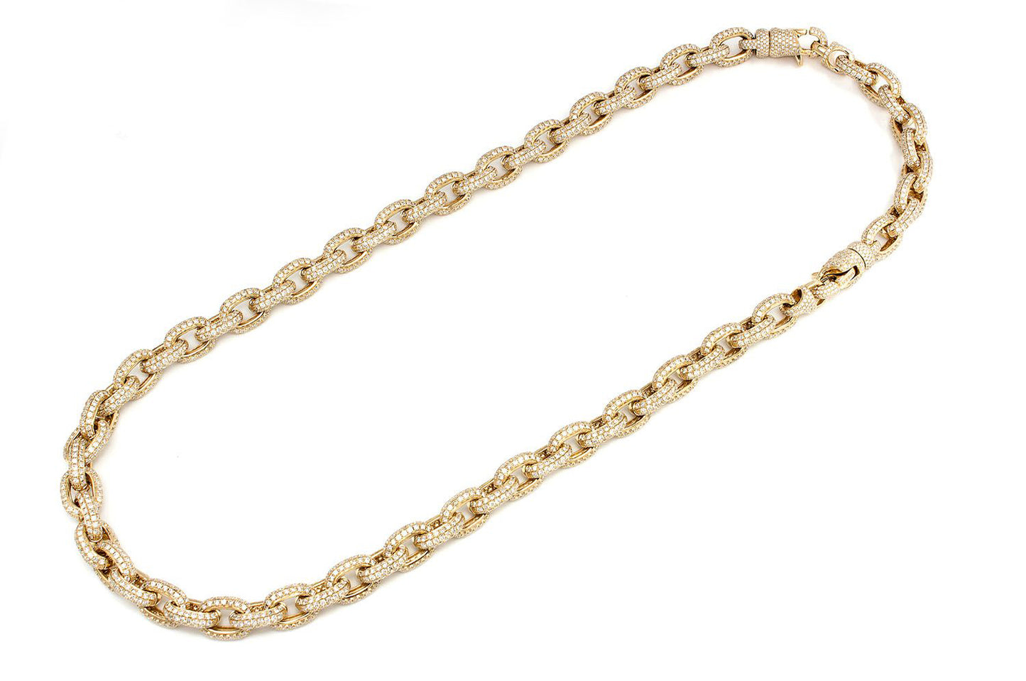 Rolo Link Necklace 14k 38.20ctw
