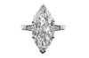 Breathtaking Marquise Engagement Ring with Tapered Baguettes