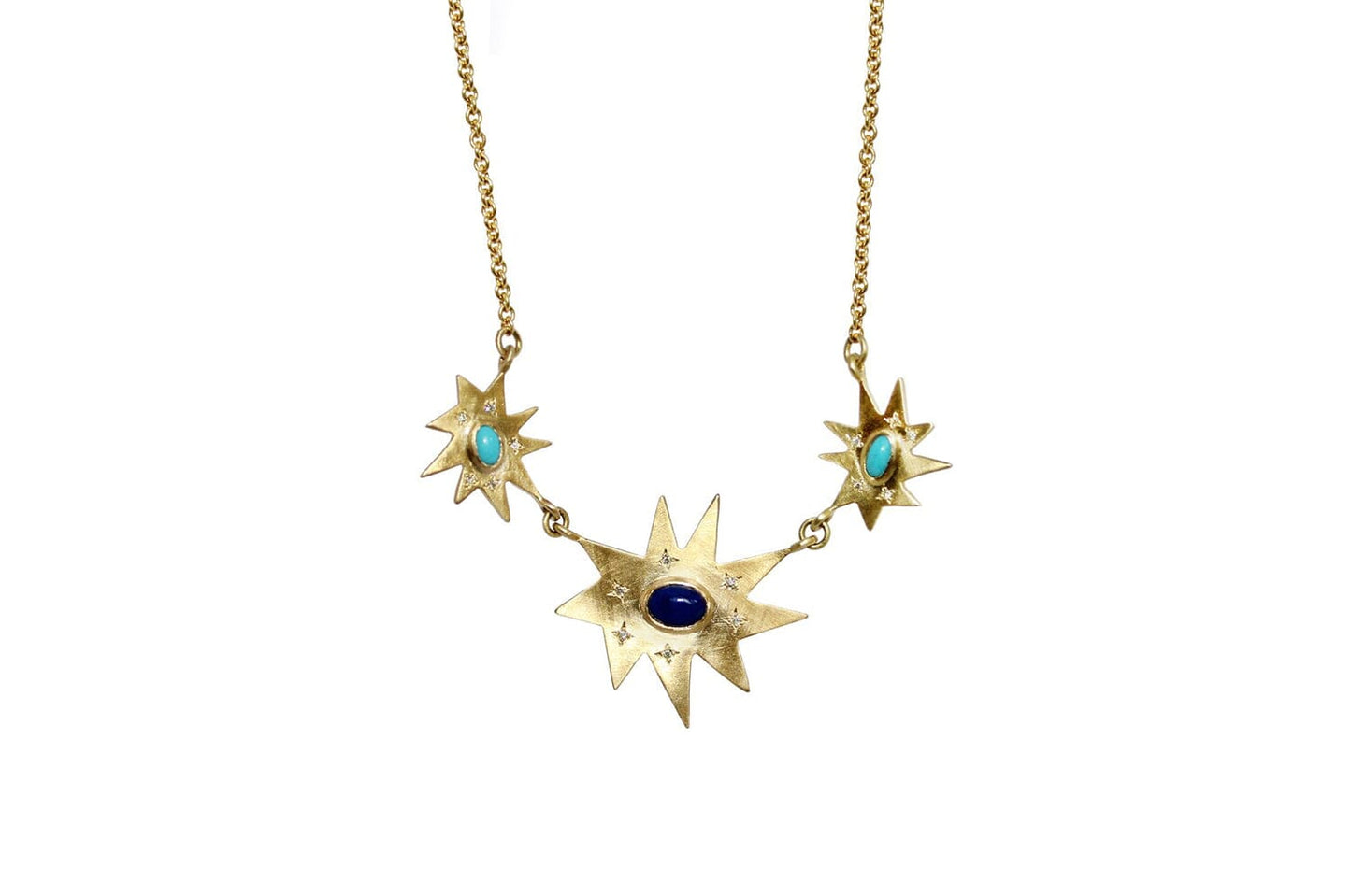 Gold Piccolo Grand Stella Necklace - Emily Kuvin