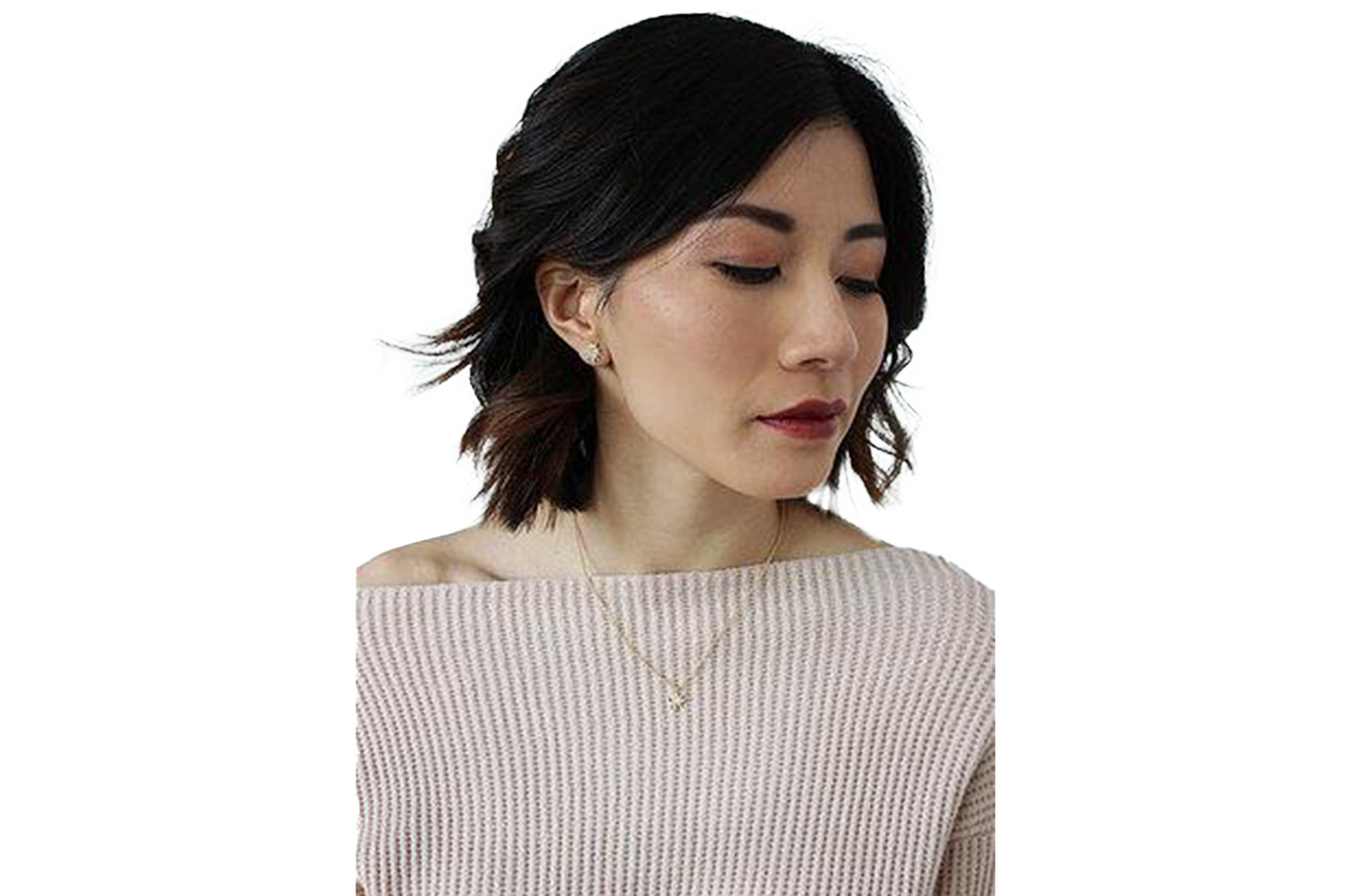 Mini Stella Gold Single Necklace with Blue Topaz- Emily Kuvin