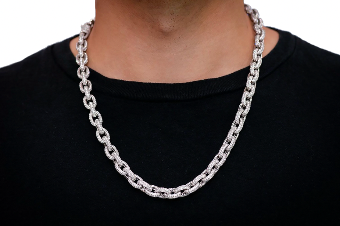 Rolo Link Necklace 14k 38.20ctw