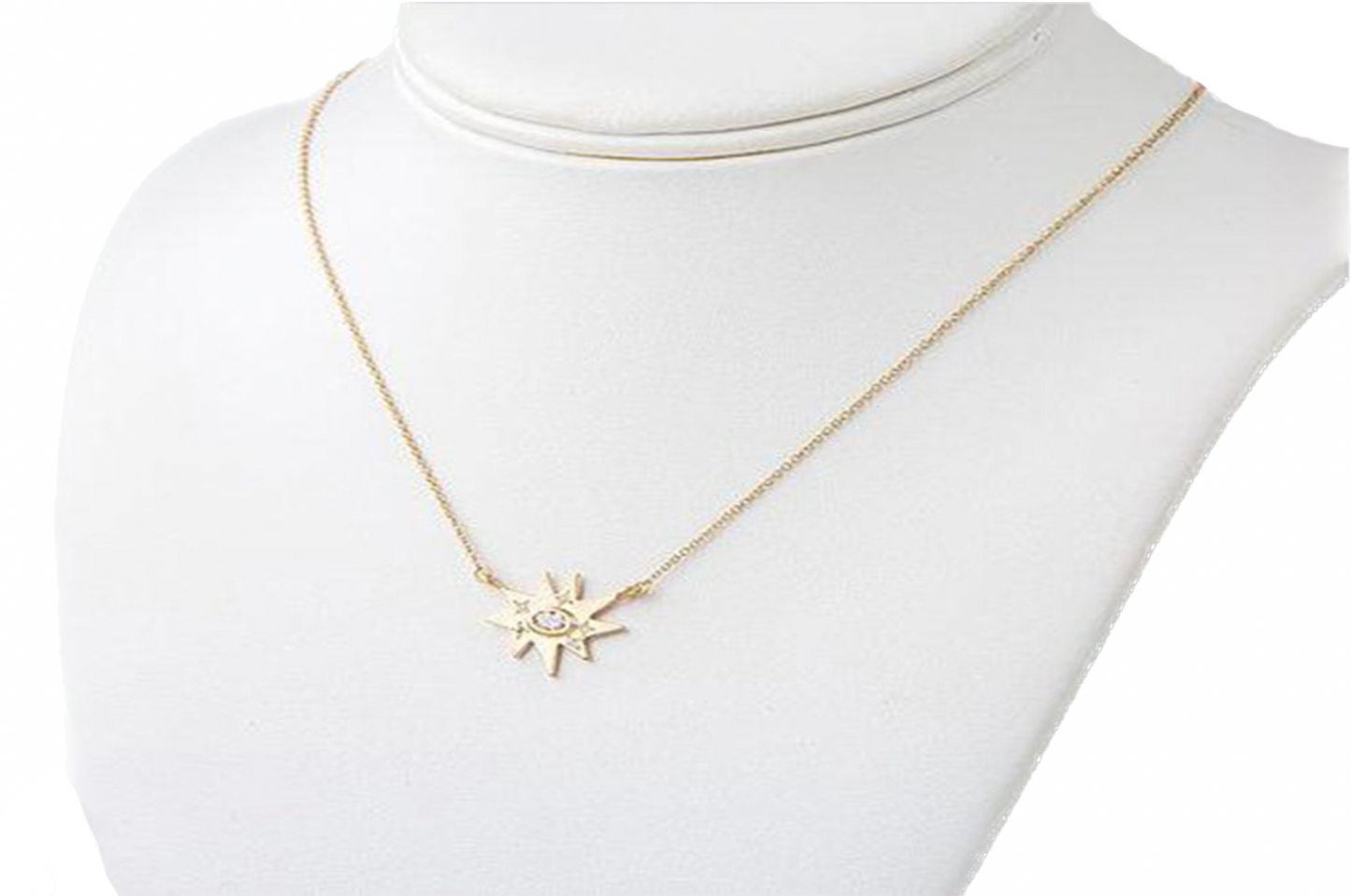 Gold Stellina Necklace: Diamond- Emily Kuvin