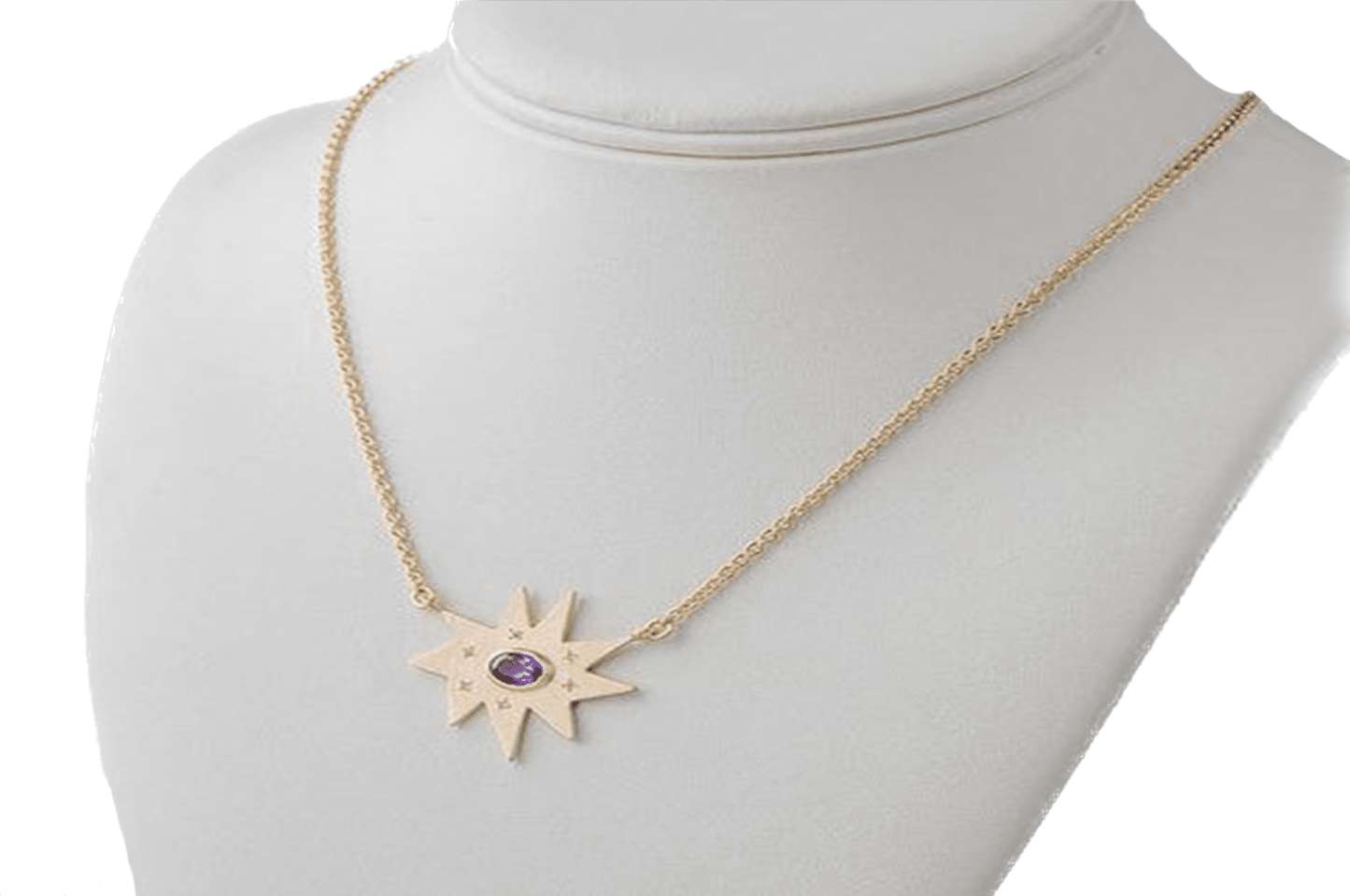 Gold Stella Necklace: Amethyst- Emily Kuvin