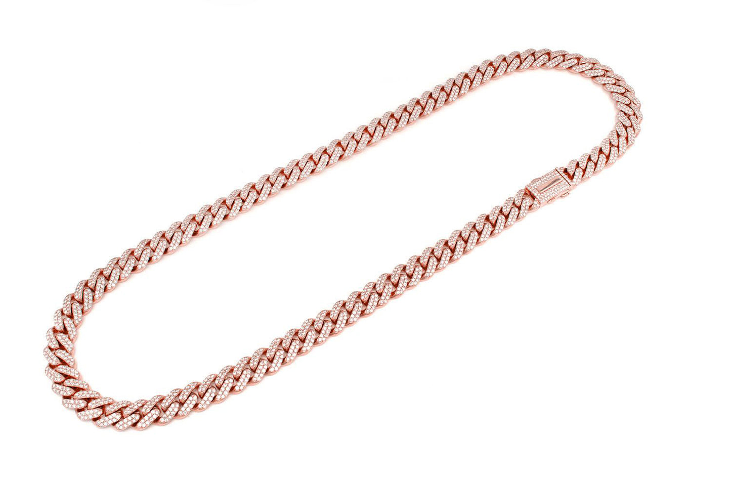 10mm Diamond Miami Cuban Necklace 14k 13.92ctw