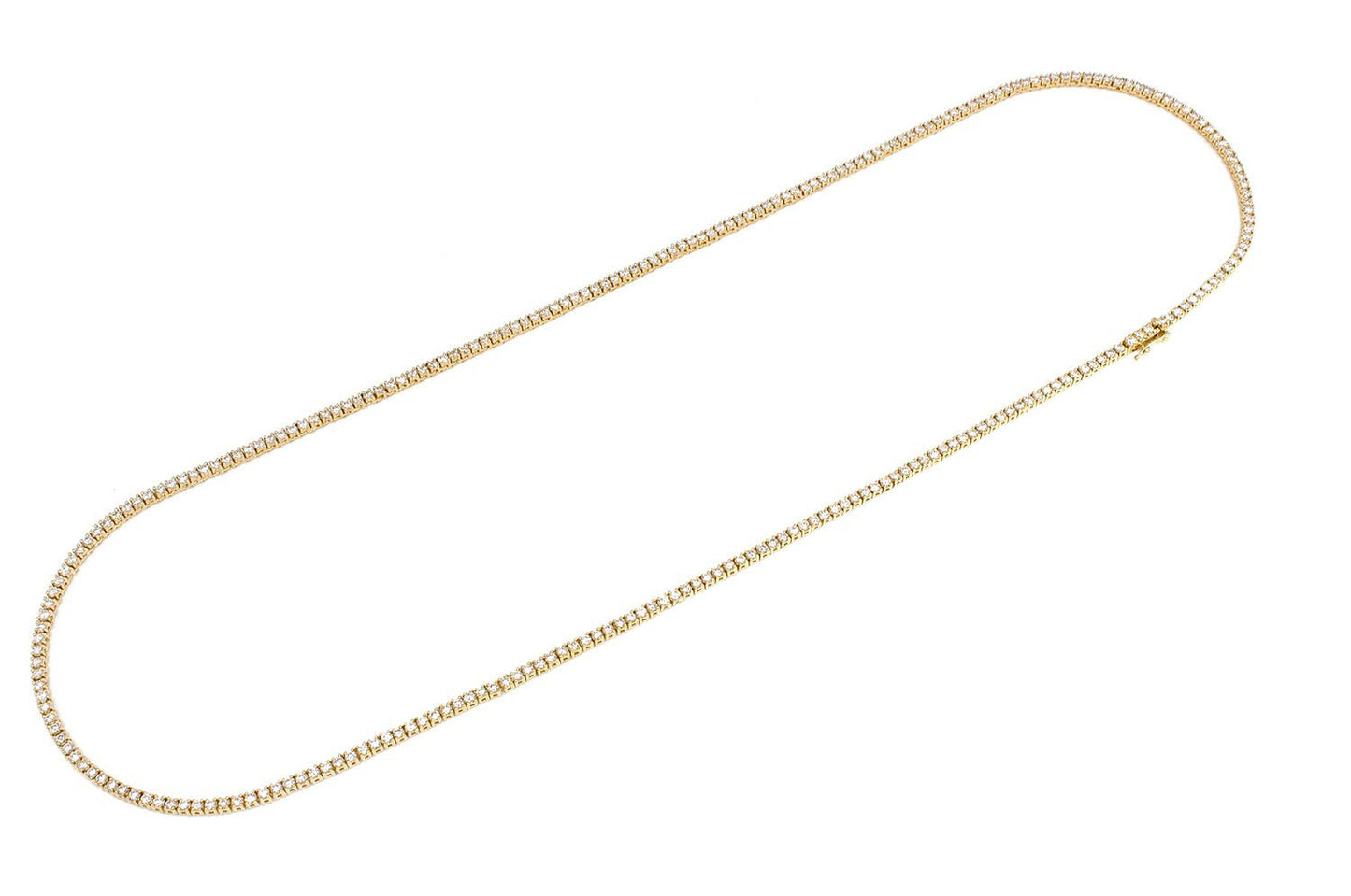 2pt Tennis Necklace 14k 5.50ctw