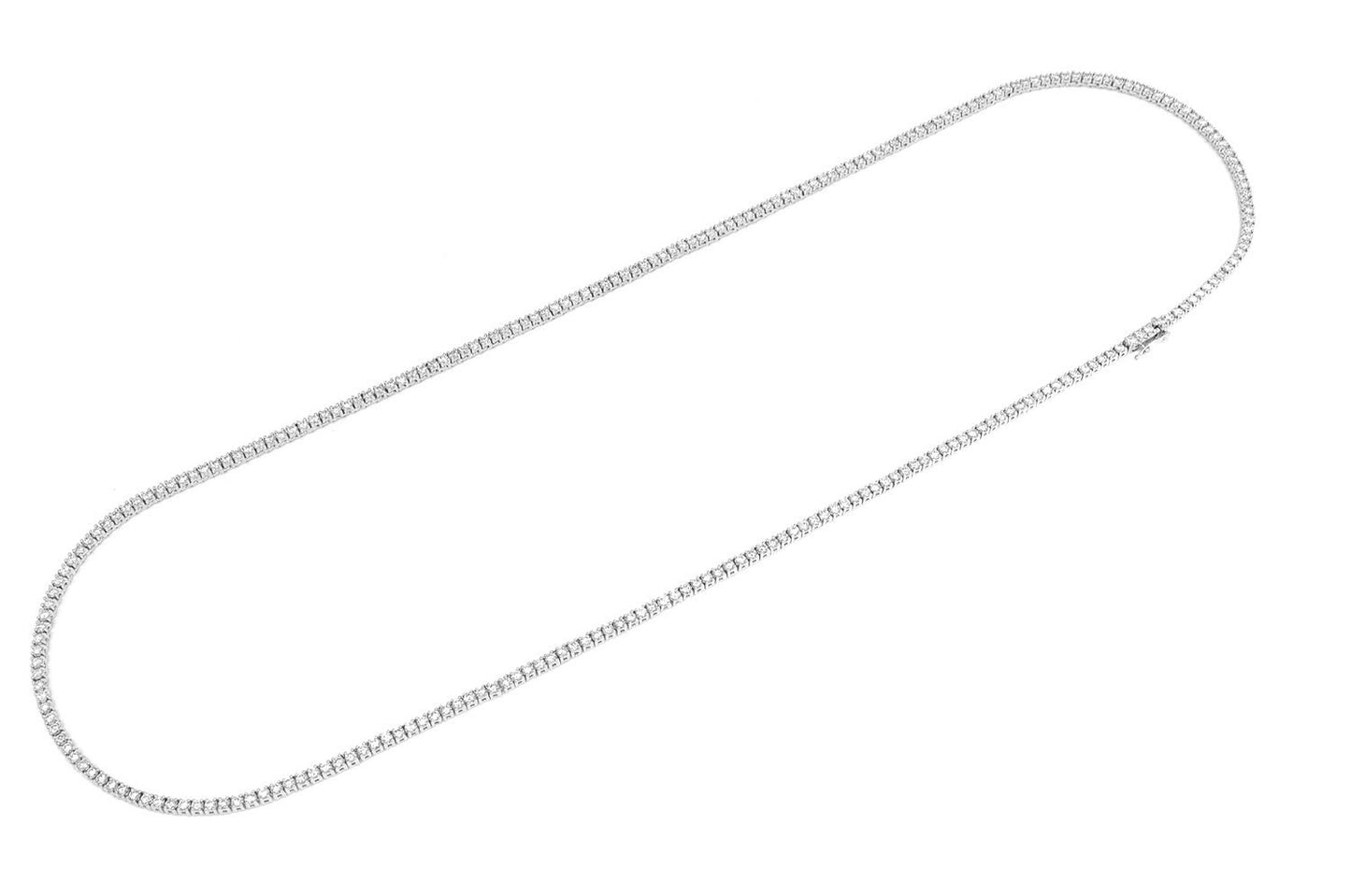 2pt Tennis Necklace 14k 5.50ctw