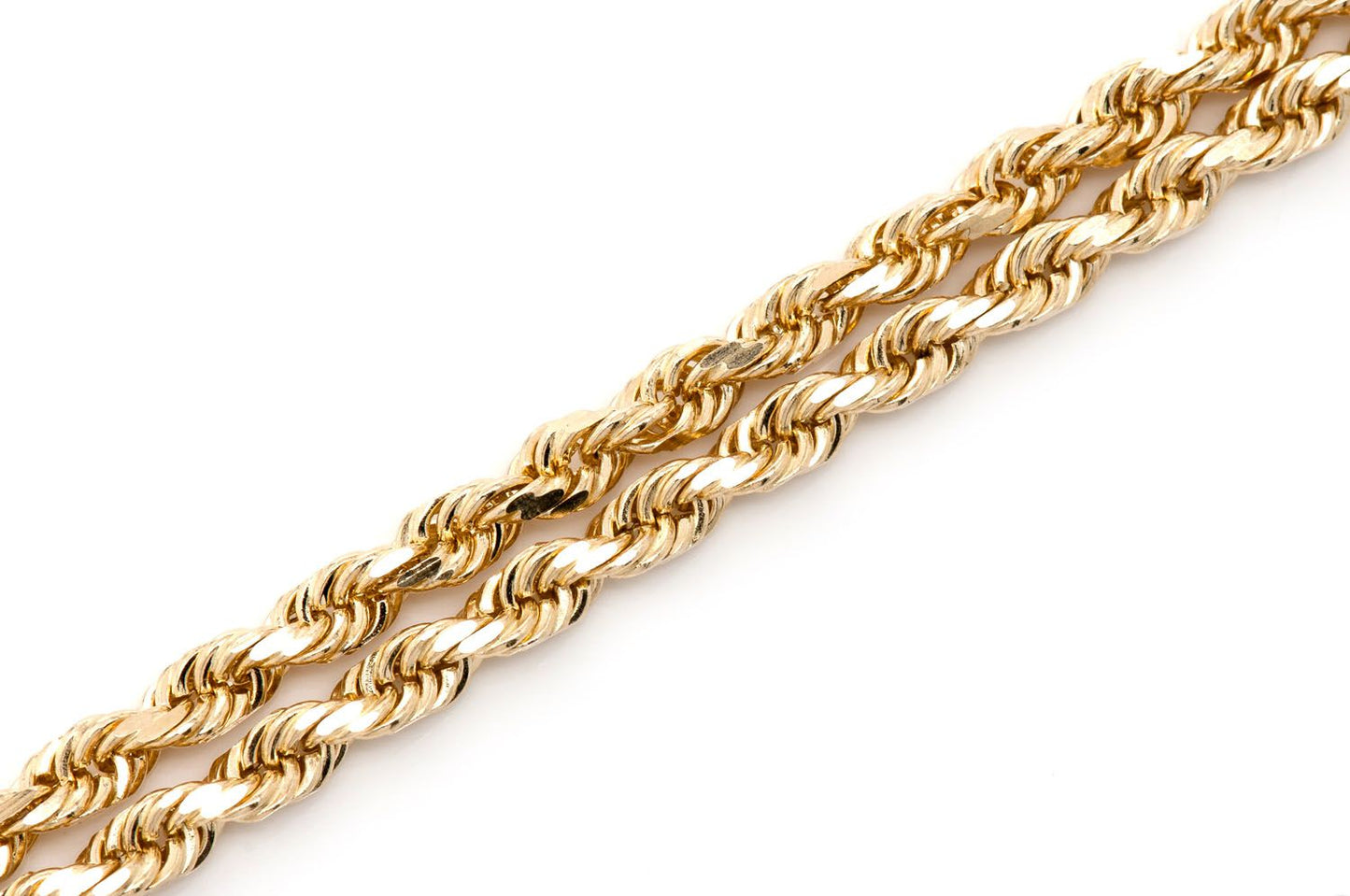 3mm Rope 24 Inches 14k   Chain