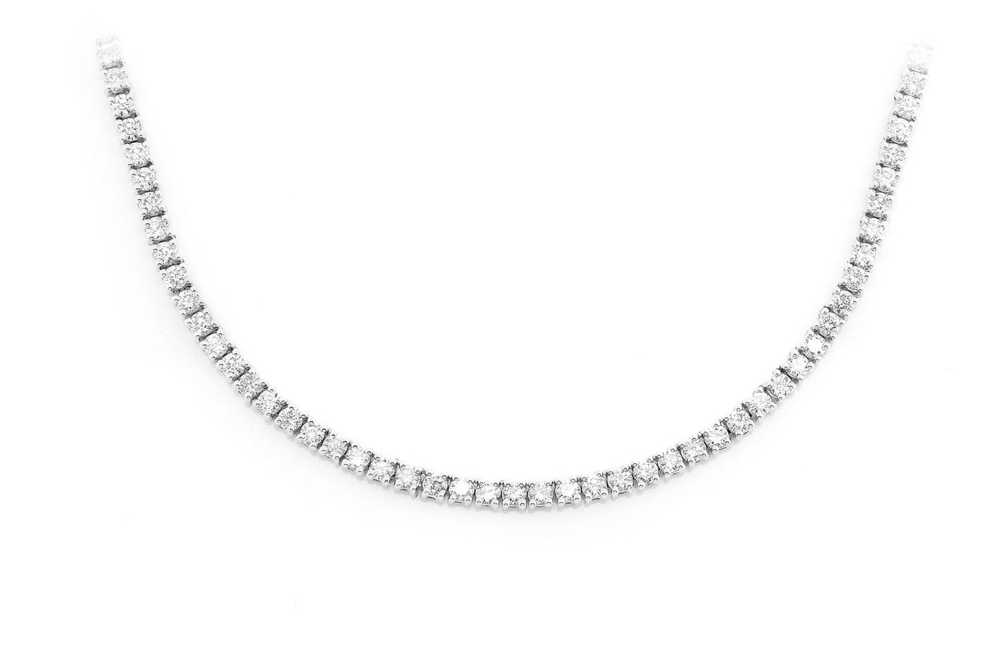 2pt Tennis Necklace 14k 5.50ctw