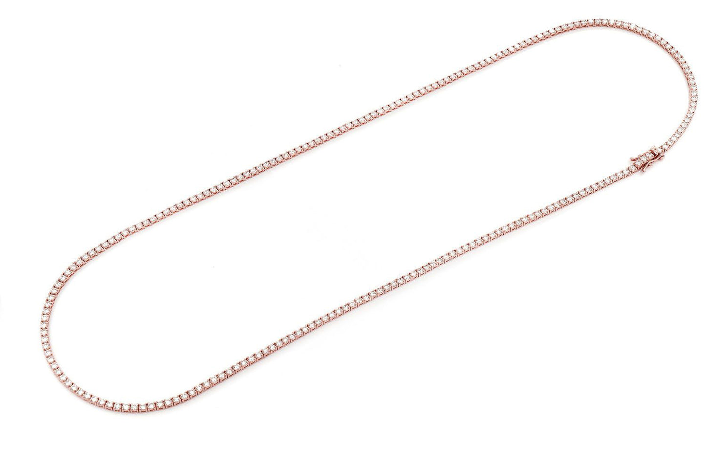 6pt Tennis Necklace 14k 10.50ctw