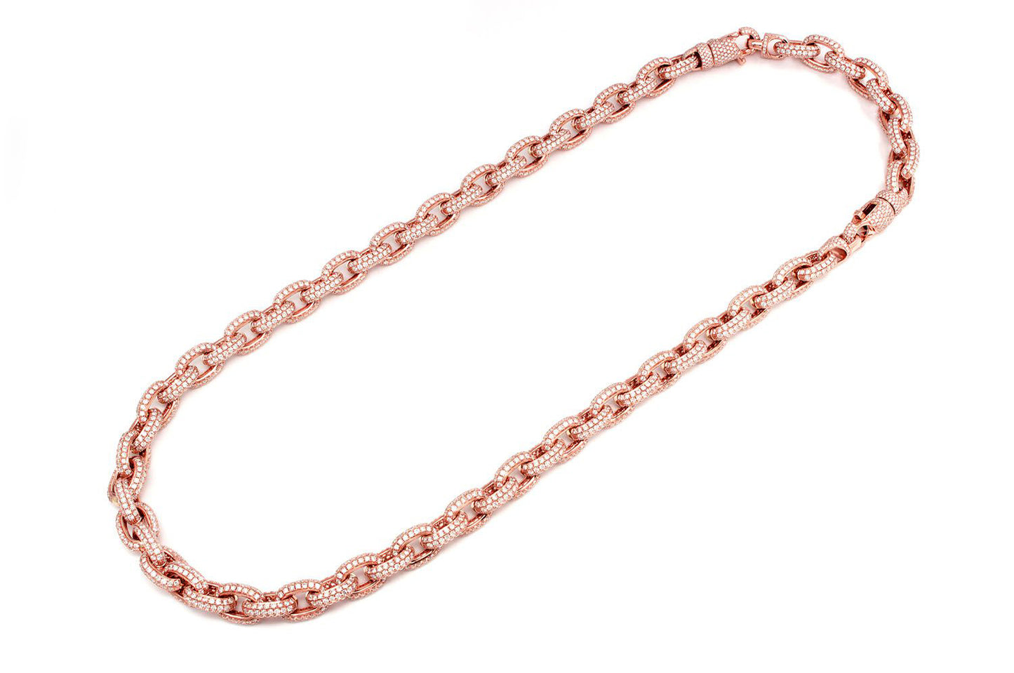 Rolo Link Necklace 14k 38.20ctw
