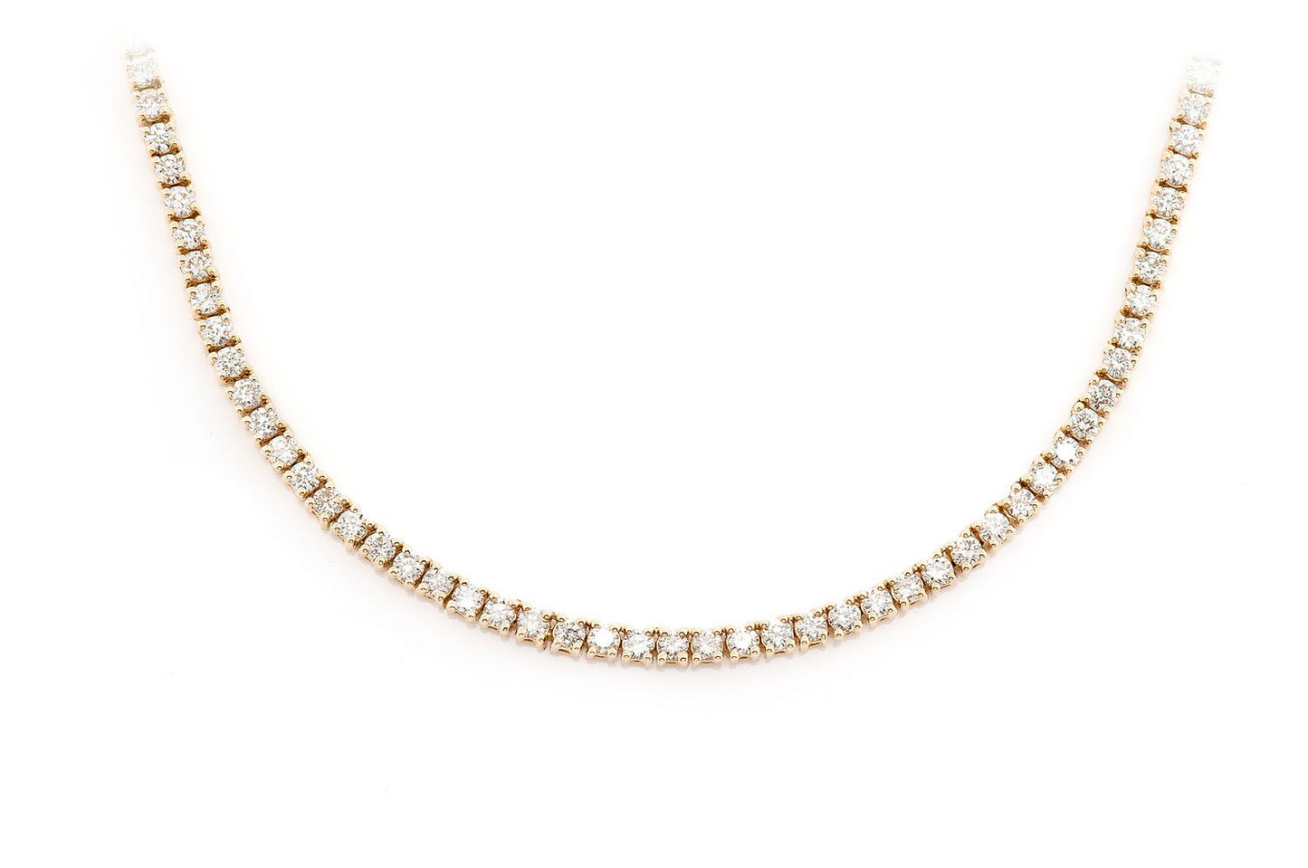 2pt Tennis Necklace 14k 5.50ctw