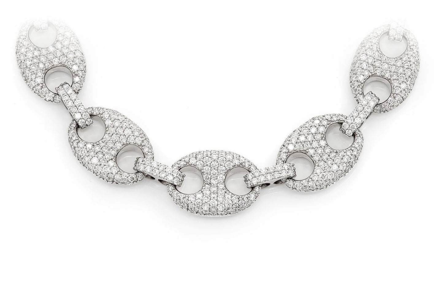 Mariner Link Necklace 14k 34.10ctw