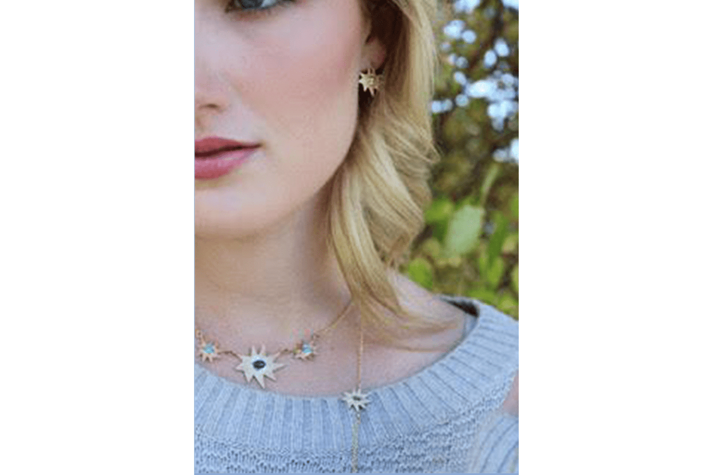 Gold Piccolo Grand Stella Necklace - Emily Kuvin