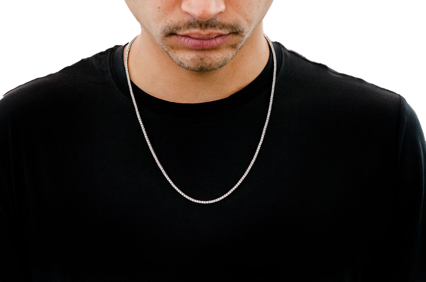 2pt Tennis Necklace 14k 5.50ctw