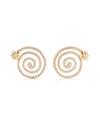 18K Yellow Gold &quot;Continuum&quot; Spiral Earrings