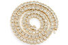 Graduated Oval Baguette Necklace 14k   21.90ctw