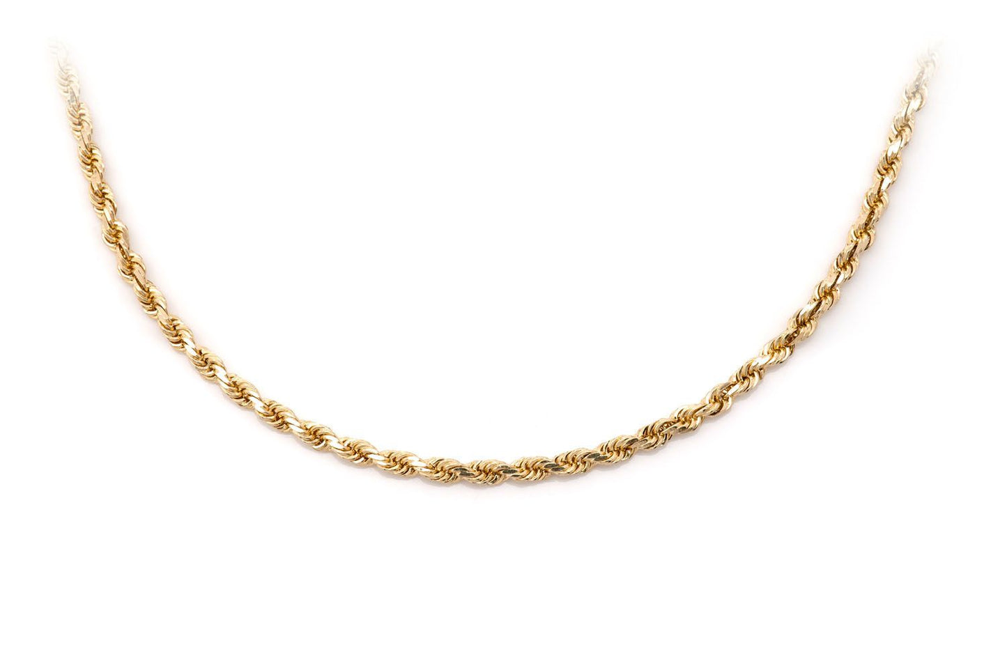 2mm Rope 14k   Chain