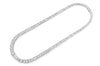 Graduated Oval Baguette Necklace 14k   21.90ctw