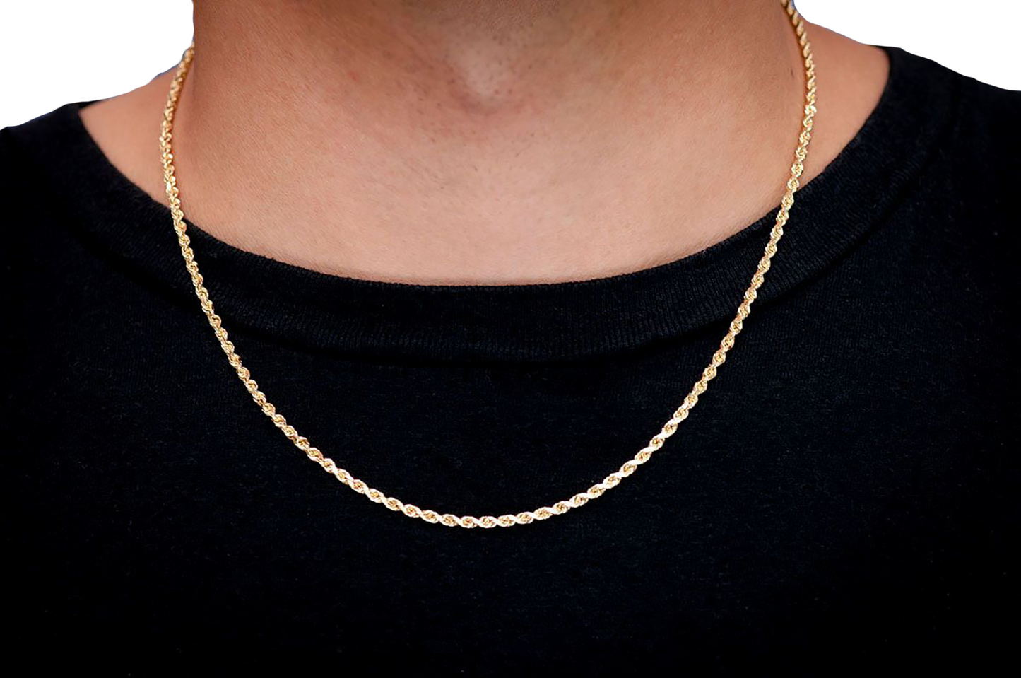 2.5mm Rope 14k   Chain