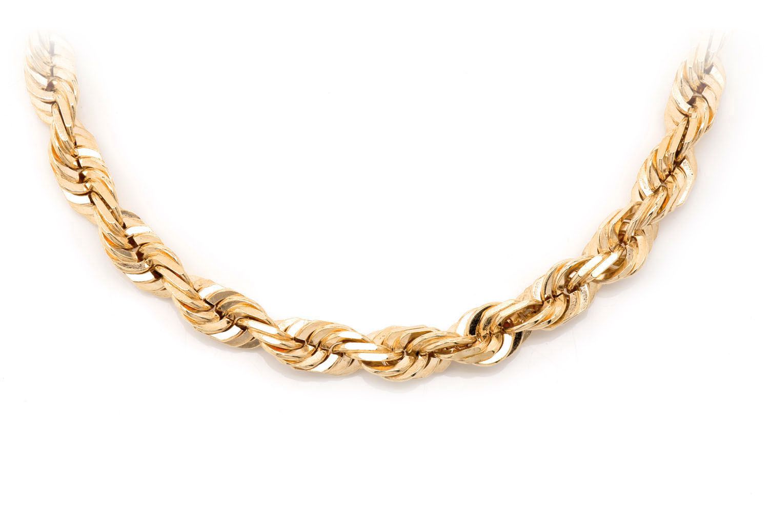 5.5mm Rope 14K Solid Gold Chain