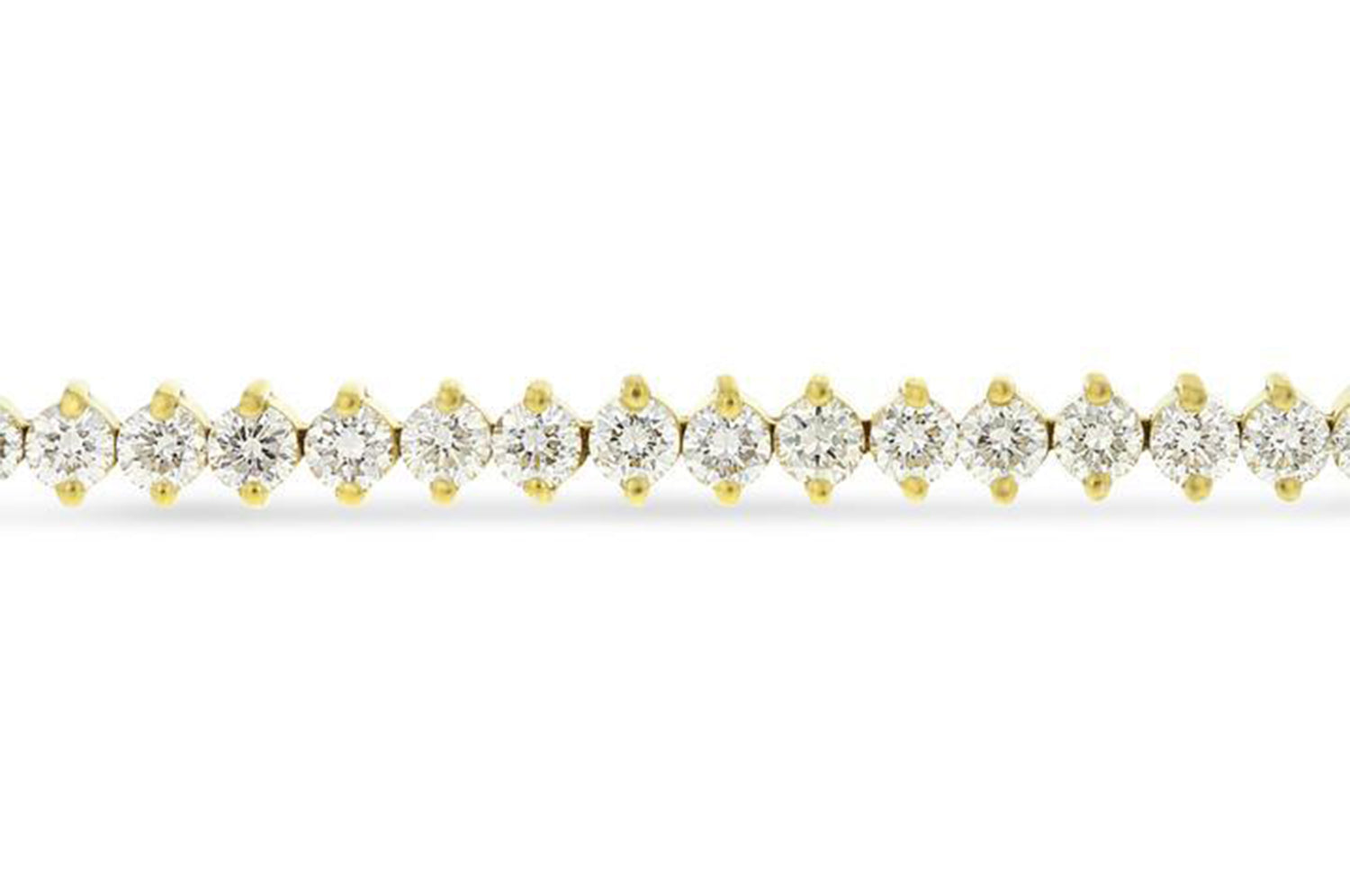 18ct yellow gold diamond tennis bracelet Clearance