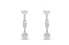 &#39;Tracy&#39; 18K White Gold Diamond Earrings, 1.55 Carats