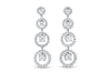 &#39;Joanne&#39; 18K White Gold Diamond Earrings, 4.32 Carats