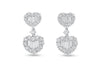 &#39;Hearts Among Us&#39; 18K White Gold Diamond Earrings, 2.77 Carats