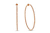 &#39;Jolie&#39; 18K Rose Gold Hoop Earrings