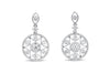&#39;Celeste&#39; 18K White Gold Diamond Earrings, 1.04 Carats