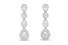 &#39;Lorraine&#39; 18K White Gold Diamond Earrings, 1.04 Carats