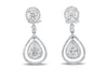 &#39;Lucille&#39; 18K White Gold Diamond Earrings, 2.62 Carats
