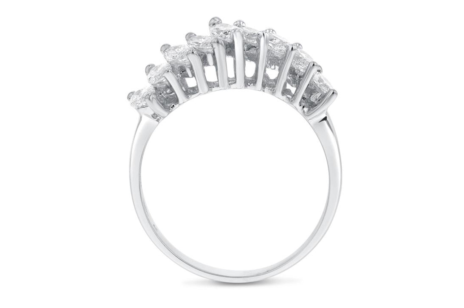 18K White Gold Diamond Engagement Ring, 1.06 Carats