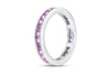 18K White Gold Pink Sapphire &amp; Ring, 2.14 Carats