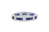 18K White Gold Diamond &amp; Sapphire Ring, 1.36 Carats